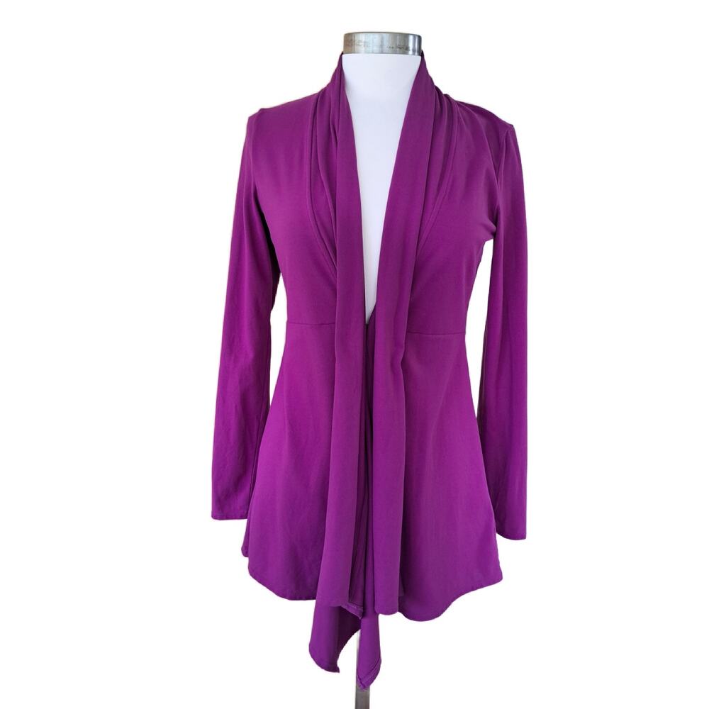 Athleta Agara Wrap Cardigan Jacket Purple Causal Athleisure